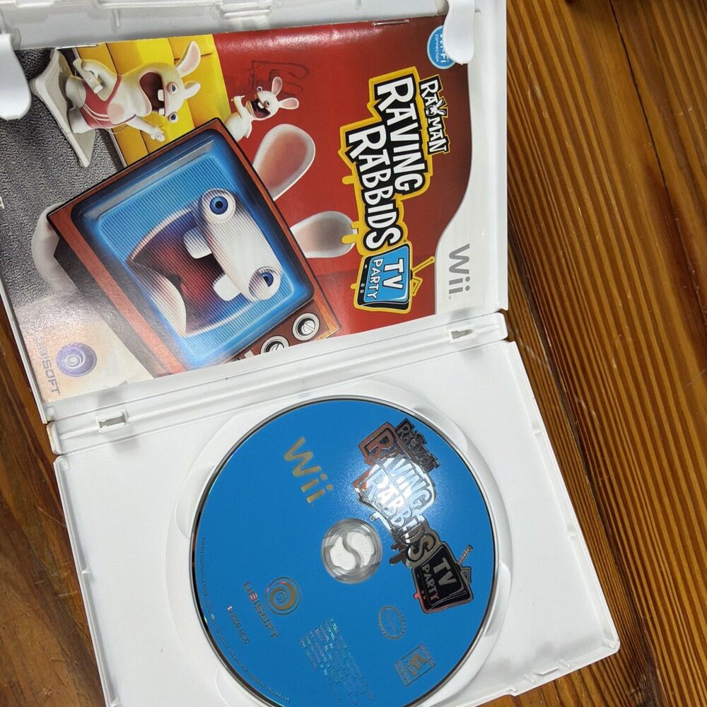 (2) Nintendo Wii Games Rayman Raving Rabbids TV Party & Rayman Raving Rabbits - Picture 9 of 12